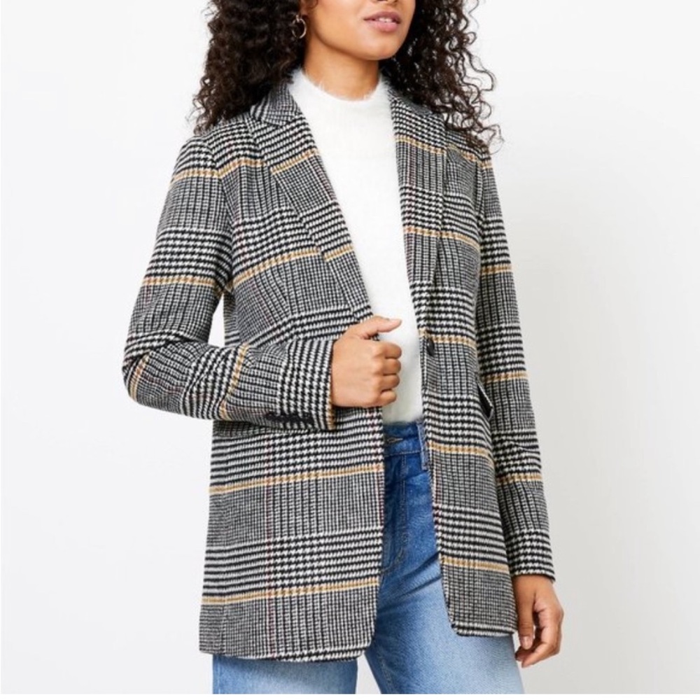NWT Loft Plaid Blazer